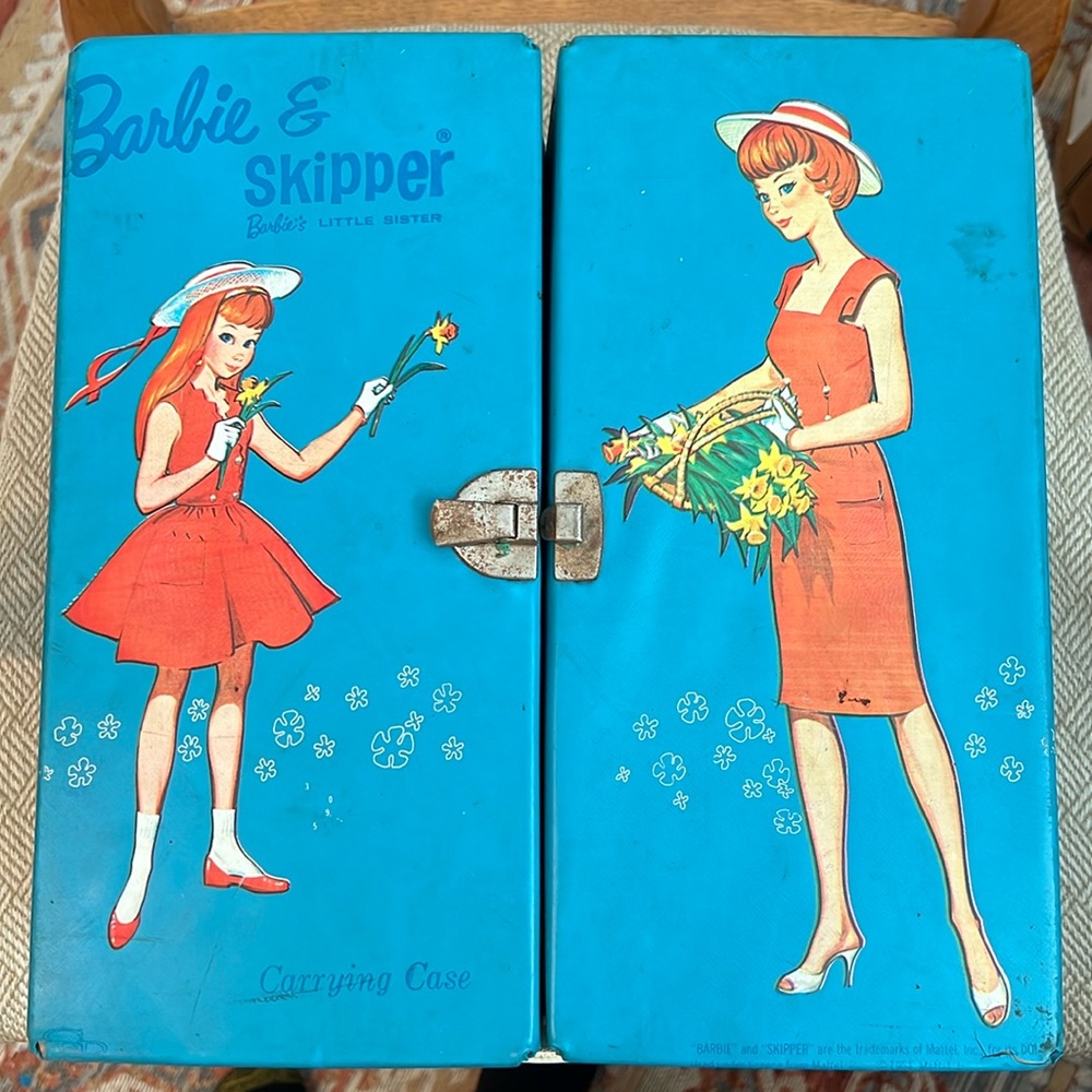 60’s Barbie & Skipper Carry Case 1964 from my childhood collection